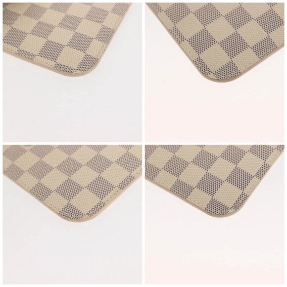 LOUIS VUITTON Damier Azur Neverfull PM Pouch Accessory Pouch LV Auth BA6980 - Picture 14 of 16